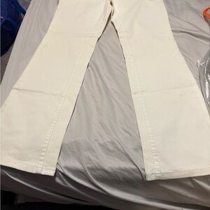 Michael Kors Cream Pants with Gold Accent